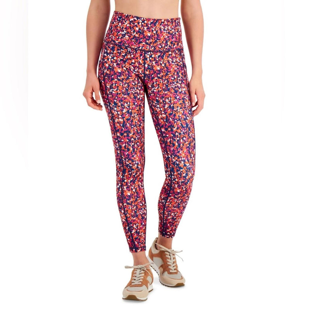 Ideology High-Rise Side Pocket 7/8 Leggings in Speckle Berry, Size S NEW w/Tag