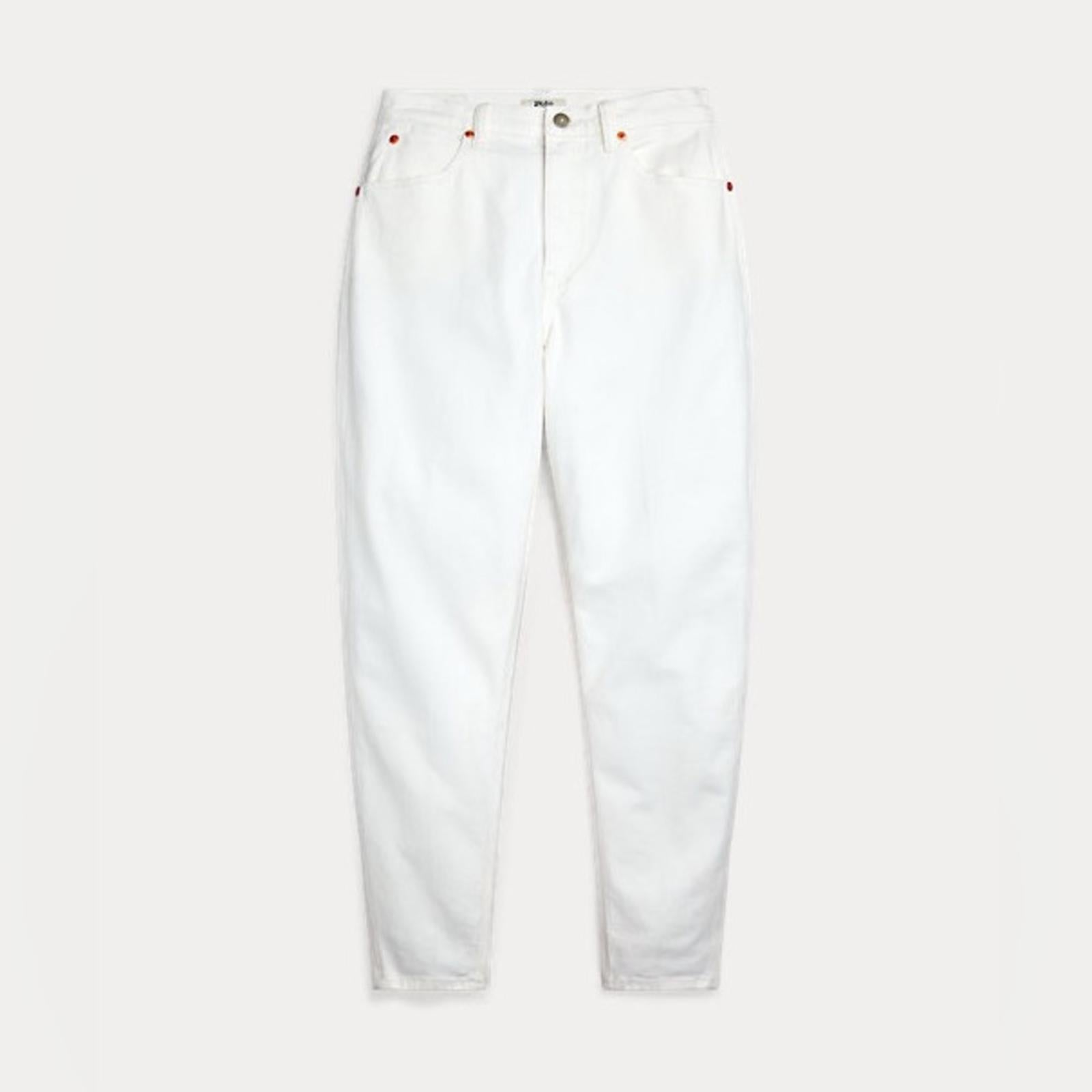 Polo Ralph Lauren Curved Tapered Jeans in Crocus Was/White Size 28 NEW w/Tag