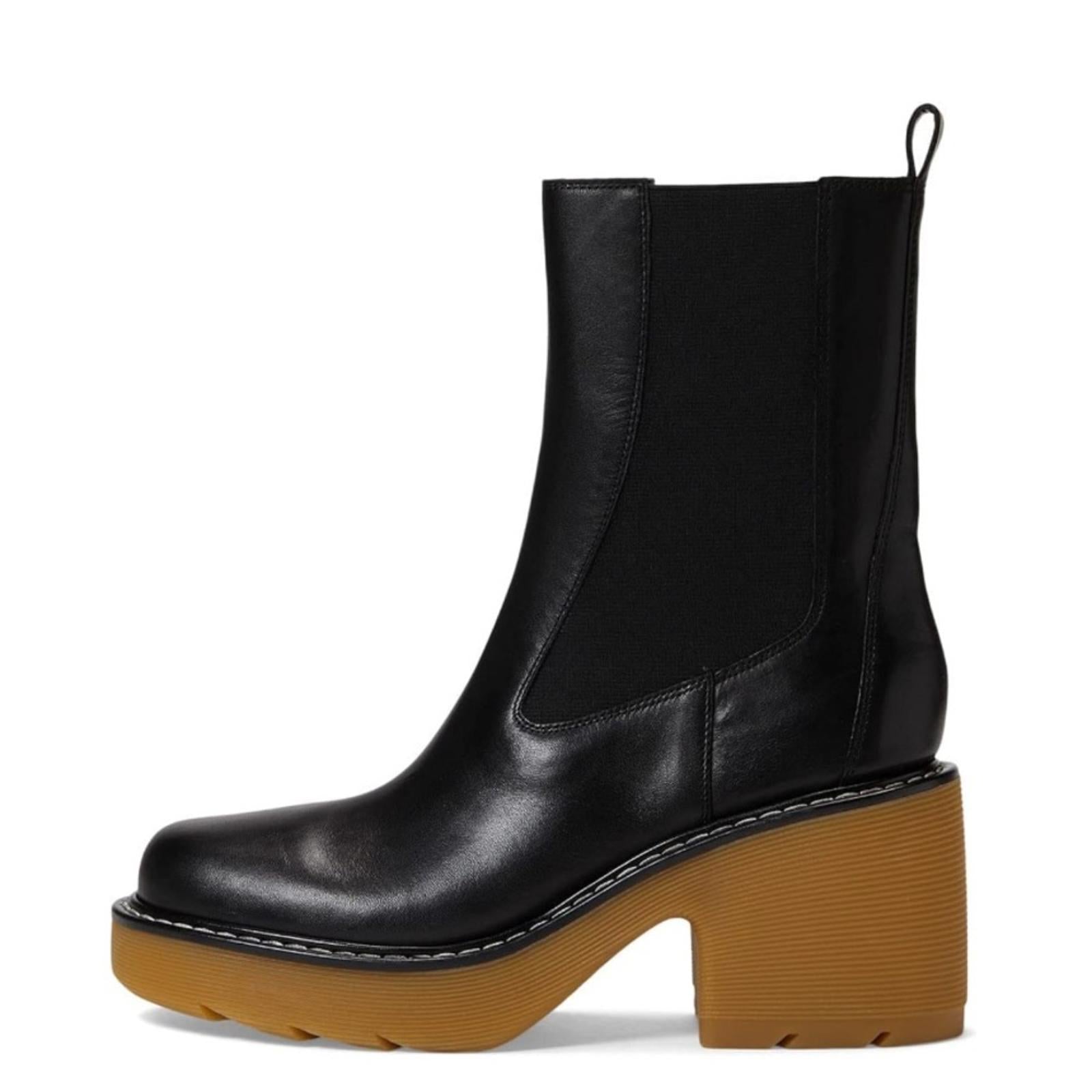 Marc Fisher LTD. BLACK Fredy Mid Calf Booties, Size 5 New in Box $249
