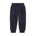 Burberry Edgar Scattered Logo-Print Joggers, Navy Black, Boy's Size 6Y New w/Tag