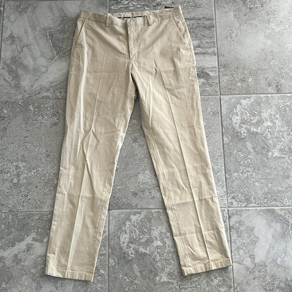 Polo Ralph Lauren Stretch Chino Suit Trousers/ Pants in Tan Size 34x33 NWT $248