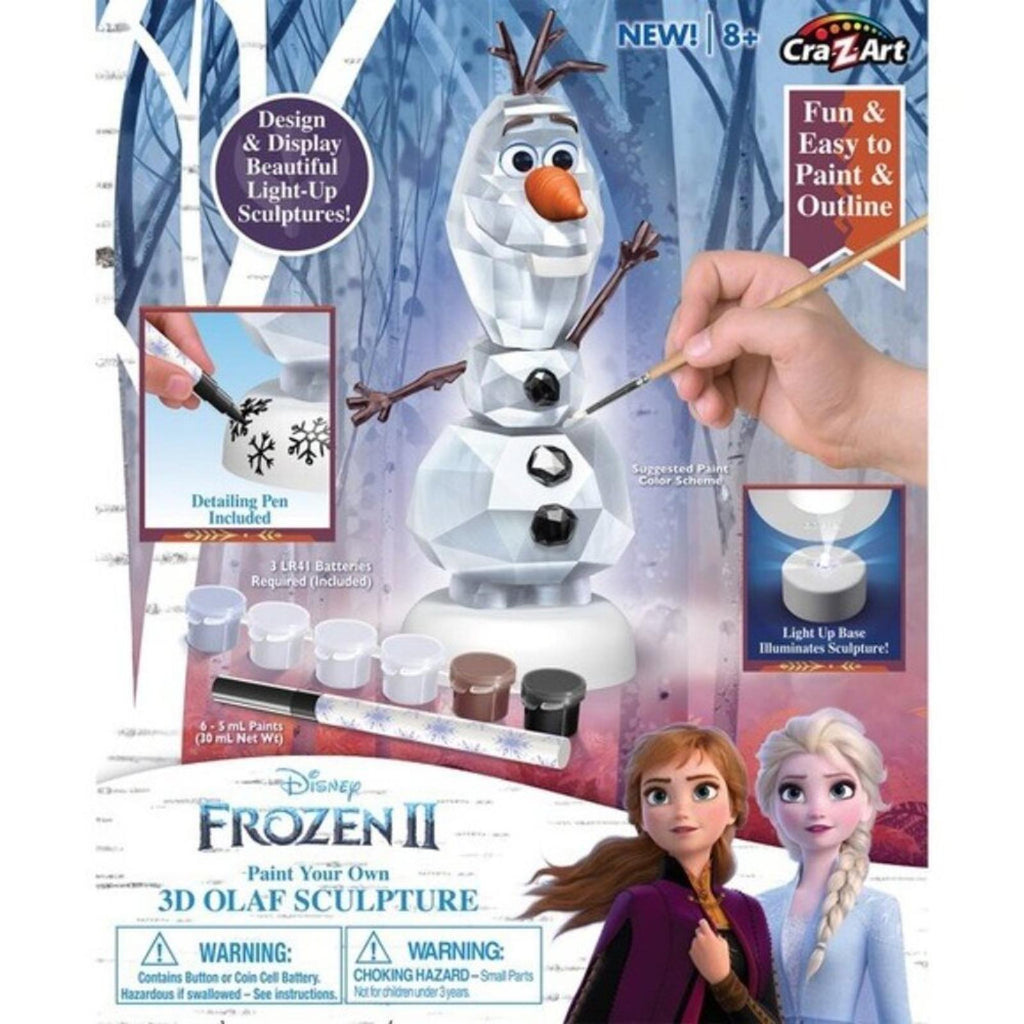 Disney Frozen II Paint Your Own 3D Olaf Sculpture NEW