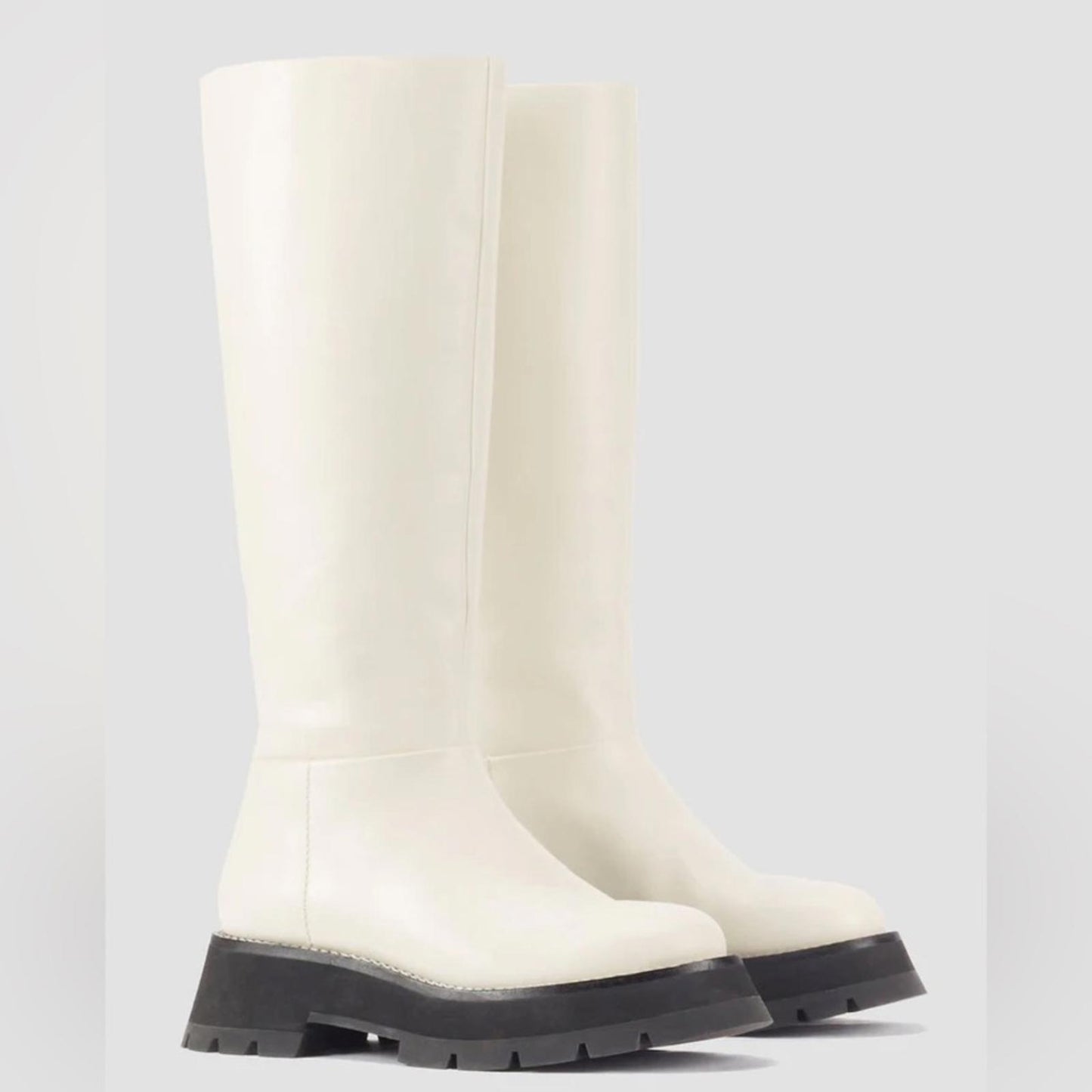 3.1 Phillip Lim Kate Tall Boots in White, NEW, w/Dust Bag, Size 38.5