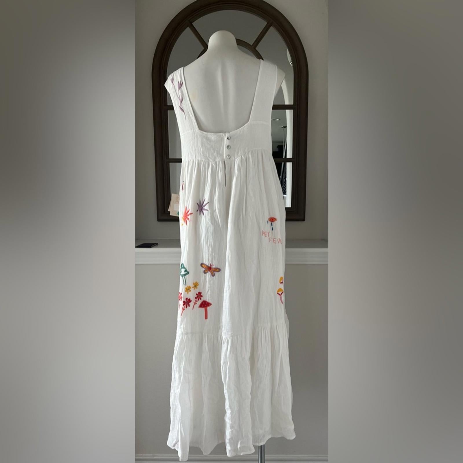 MOTHER The Love Story Summer Dreams Dress in White, NWT, Size L