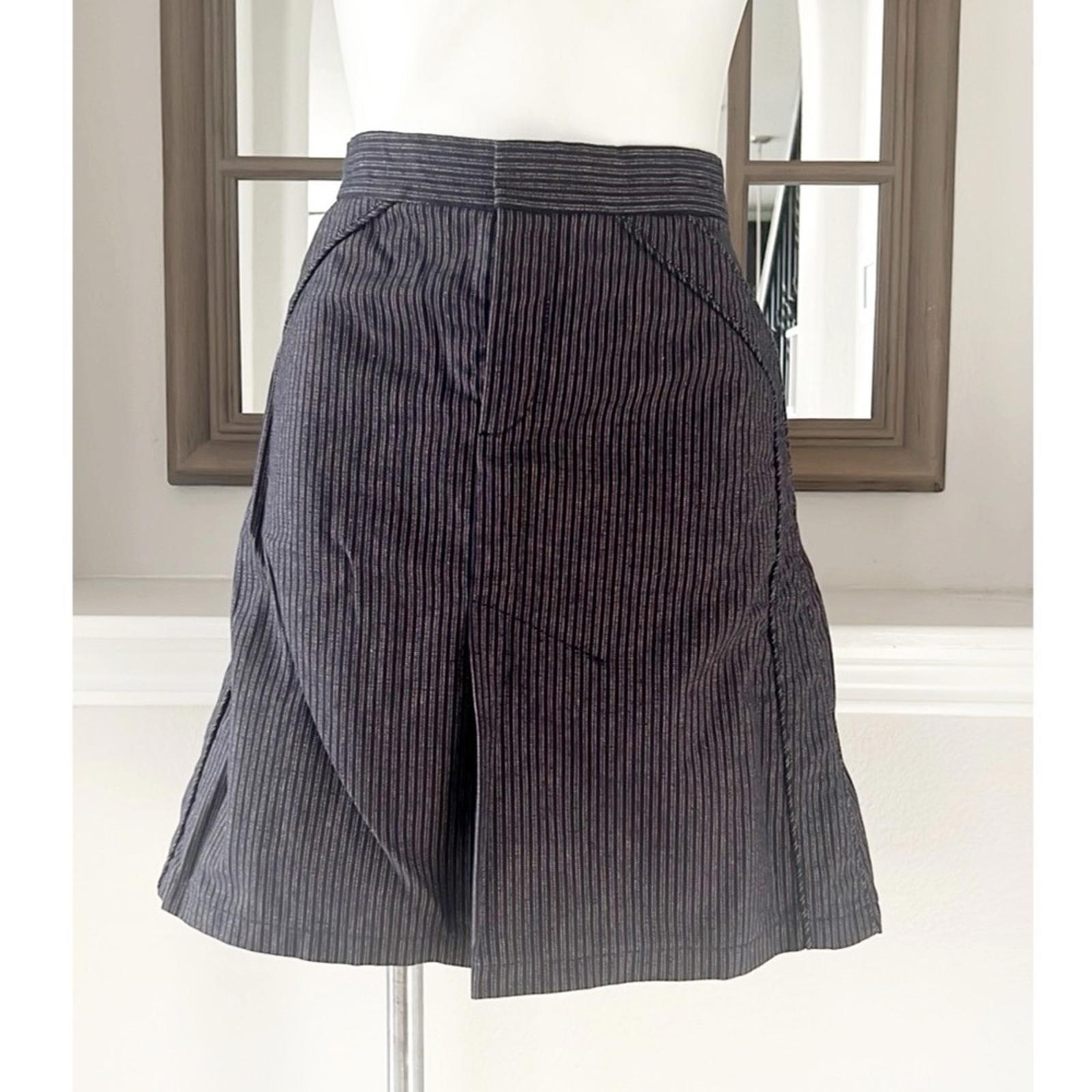Marc Jacobs Structured Striped Cotton Denim Skirt, Size 10 EXCELLENT!