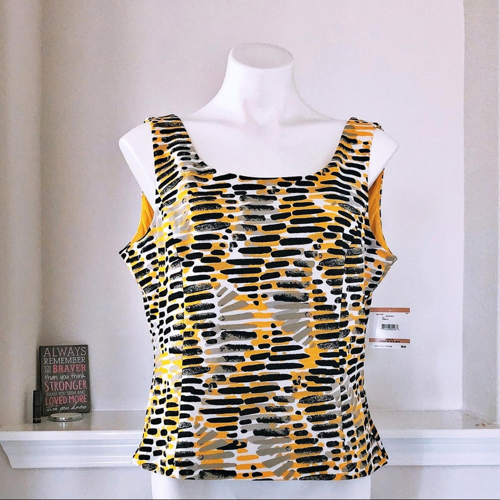 Kasper Helix Scuba Crepe Top, Size 12, NEW w/Tag