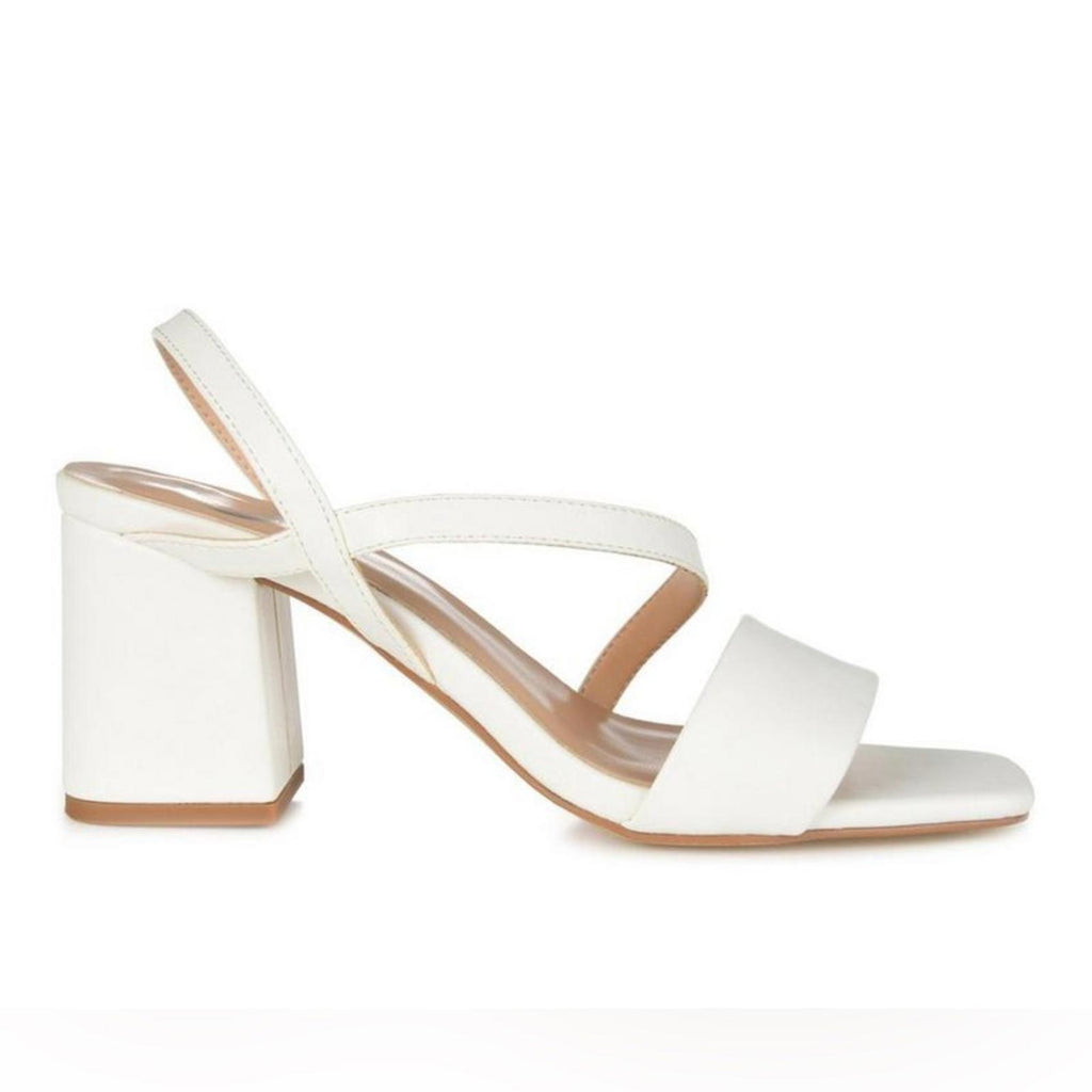 NEW Journée Collection Lirryc Dress Sandals in White, Size 12 New w/o Box