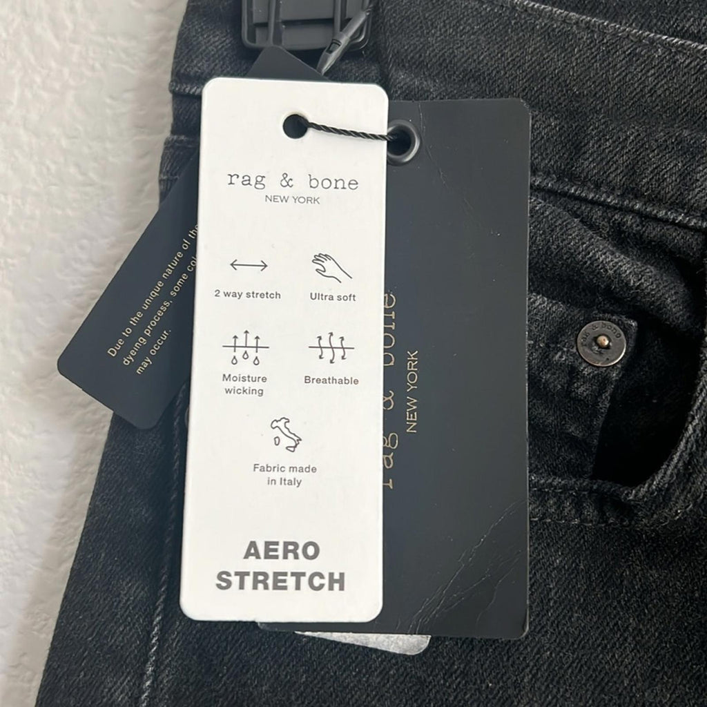 Rag & Bone Fit 1 Aero Stretch Wolcott Skinny Distressed Jeans, NEW, Size W31 L32