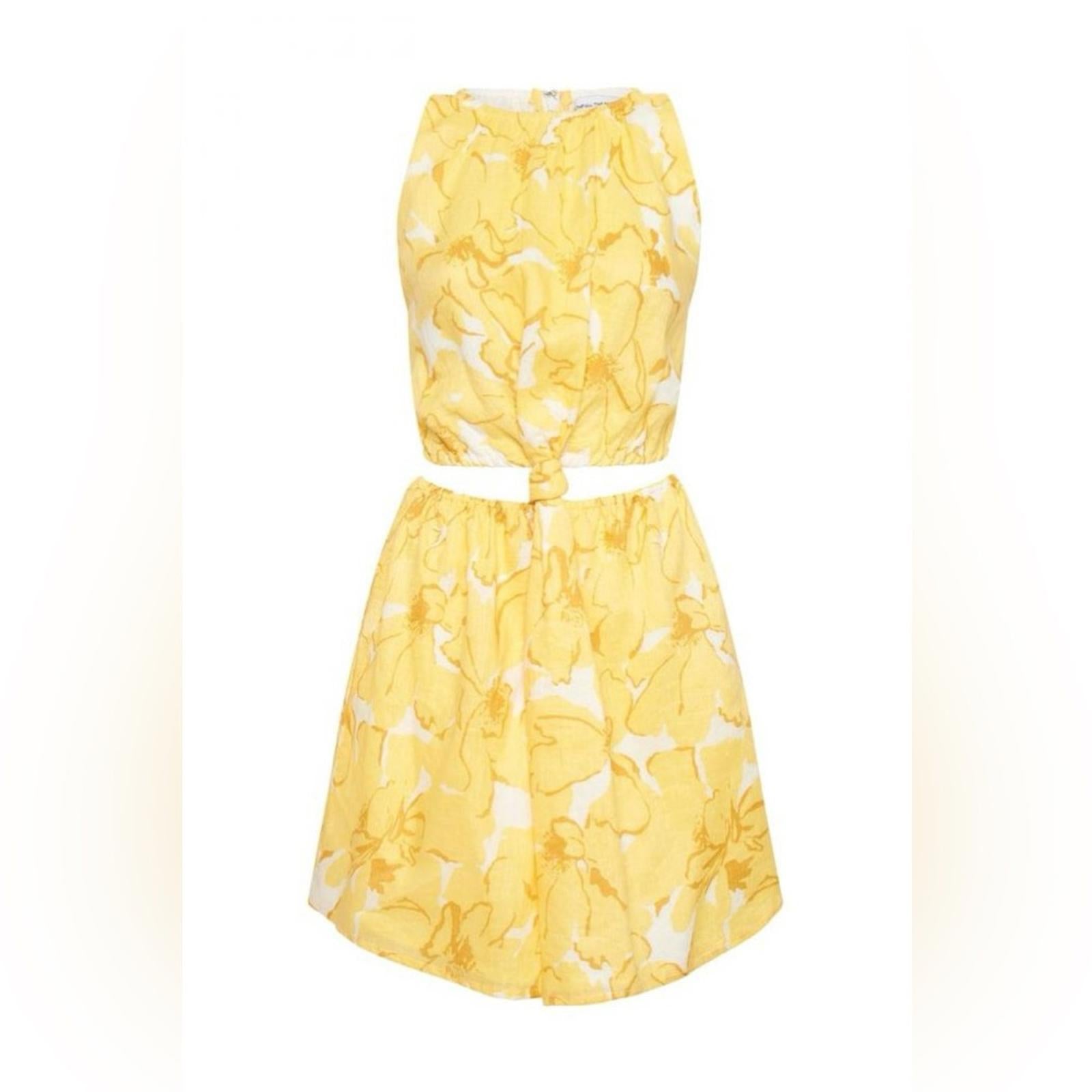 Faithfull the Brand Enditha Cutout Mini Dress, Willa Floral Print, Size 2 NWT