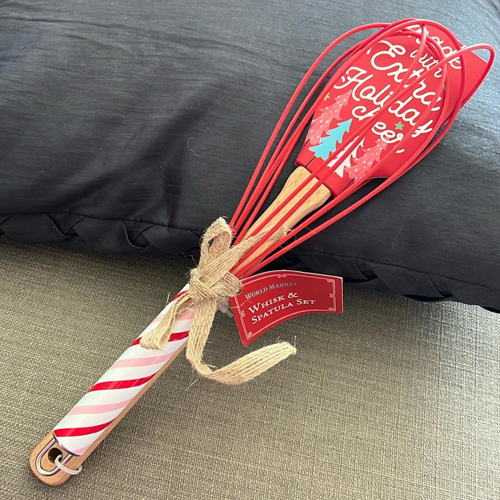 Whisk + 2 Spatulas, Red & Green New w/Tag