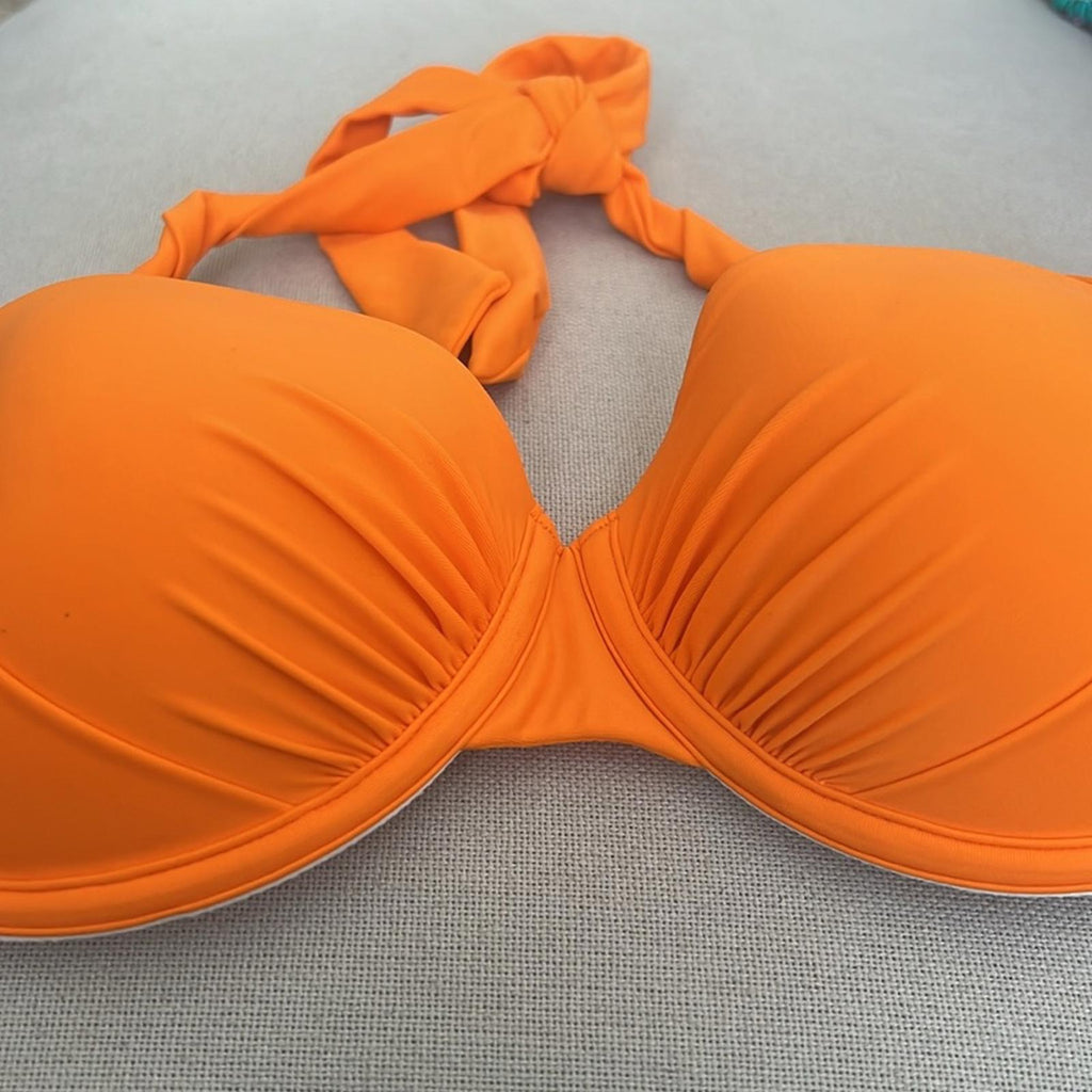 CUPSHE Halter Push Up Bikini Top with Underwire, Size M New w/o Tag