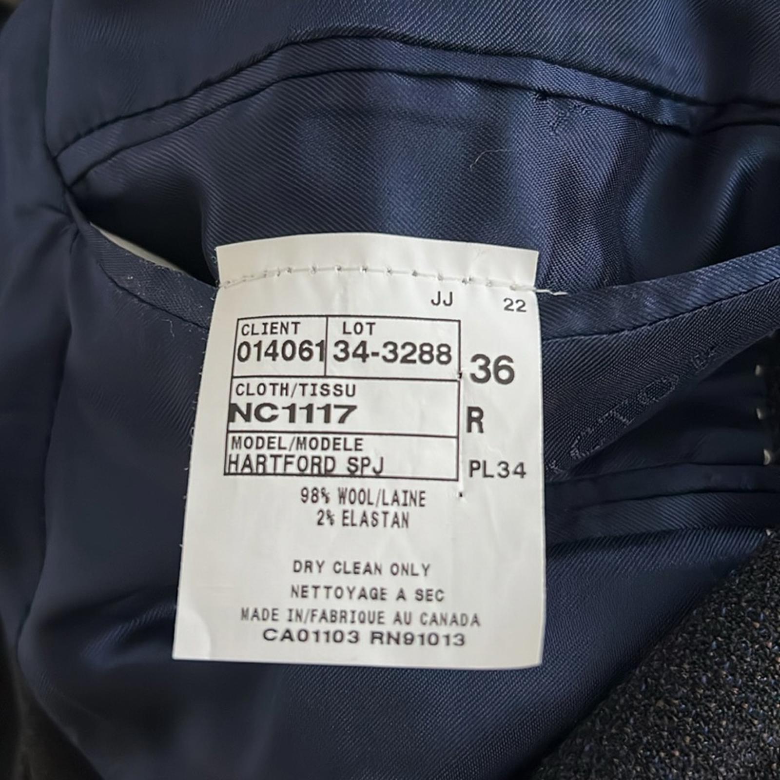 Jack Victor Hartford Solid Stretch Wool Blazer in Navy, New w/Tag $698