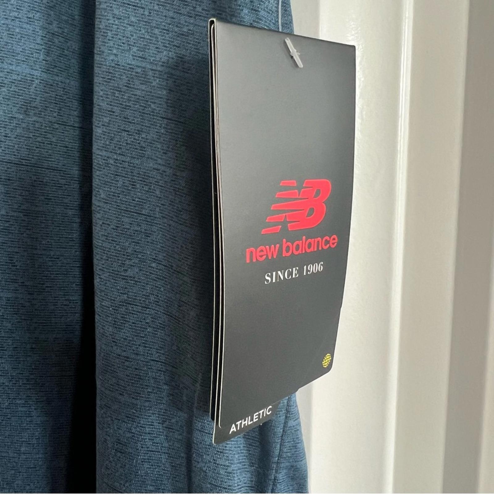 New Balance TEAL BLUE Sport Tech Short Sleeve Shirt, Size 2XL New w/Tag