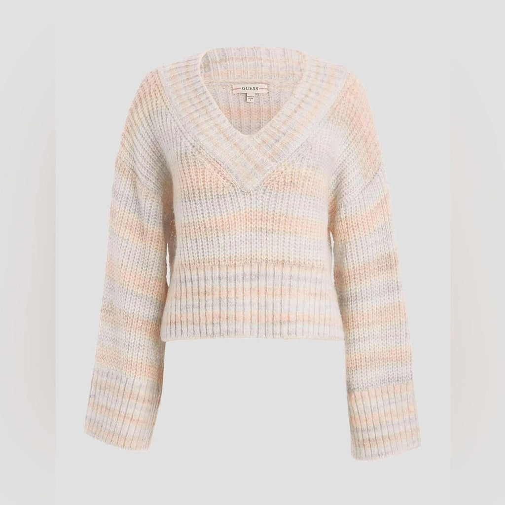 NEW Guess Neena Wool Blend Alpaca V-Neck Sweater, Size XS New w/Tag Retail $118