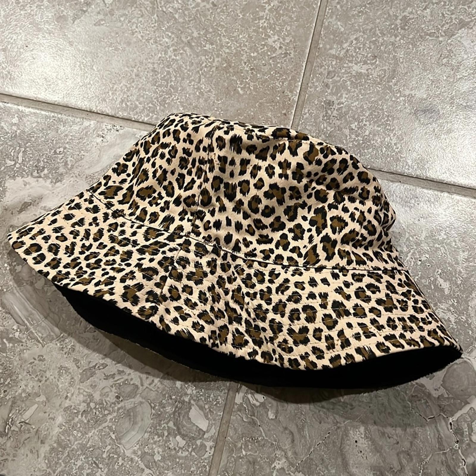 NEW Jenni Reversible Terry Cloth Hat, Leopard One Size New w/Tag