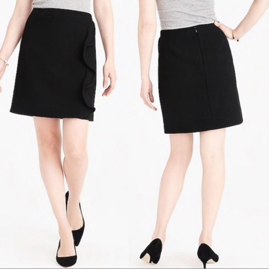 J. Crew Skirt Wool Blend Pleated Flap Mini, Plus Size 24, NEW
