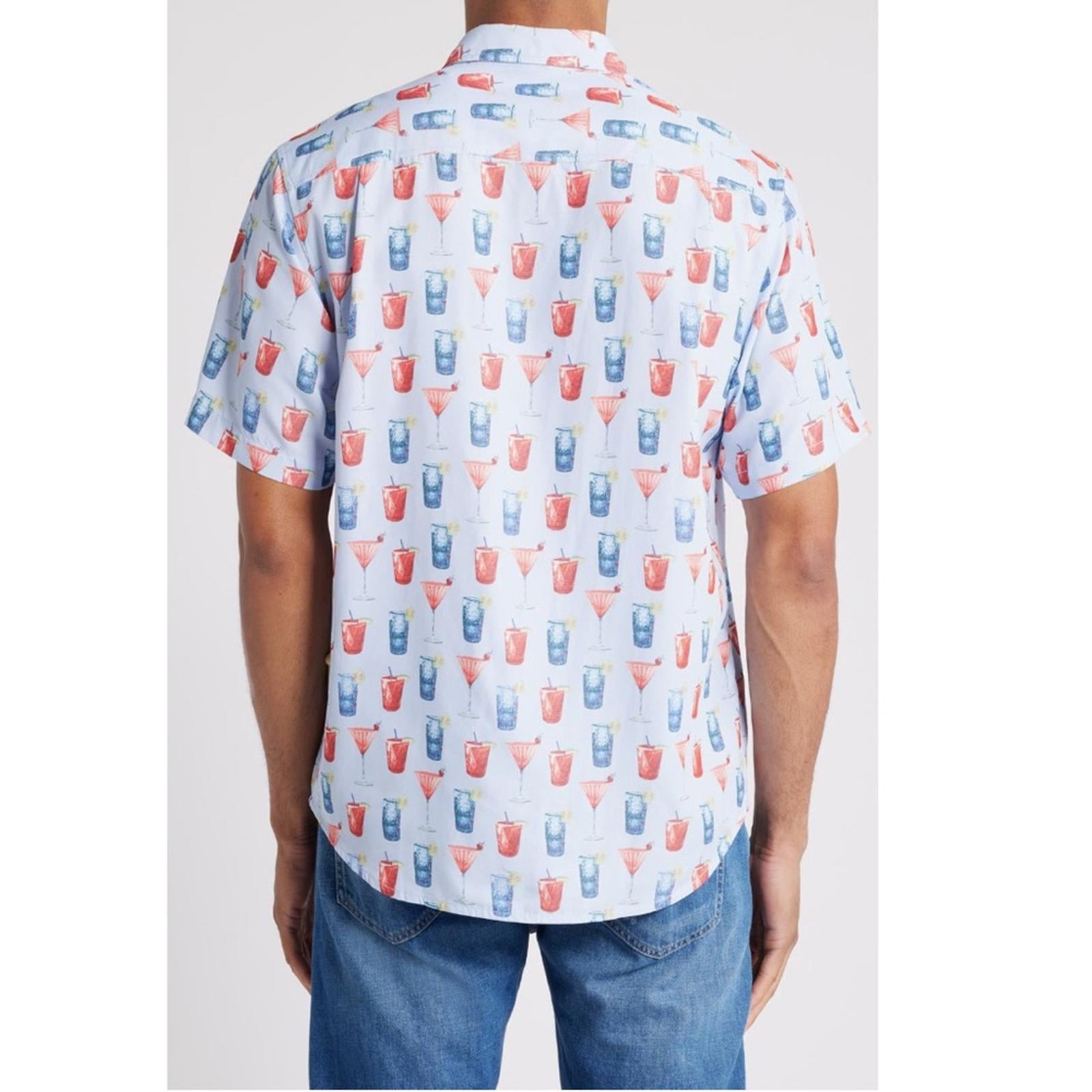 Tommy Bahama Coconut Point Island Zone Short Sleeve Button-Up Shirt NWT Size XL
