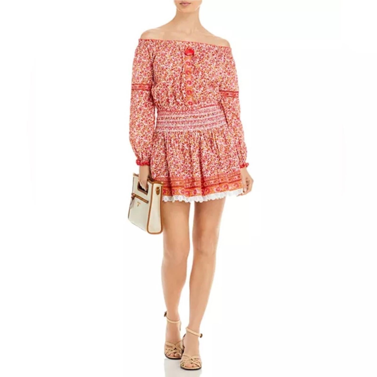 Poupette St. Barth Nana Off the Shoulder Top, Size XS NEW w/Tag $140