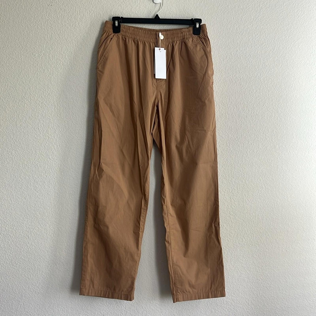 Lacoste Men’s Relaxed Fit Track Pants in Beige, NWT, Size L