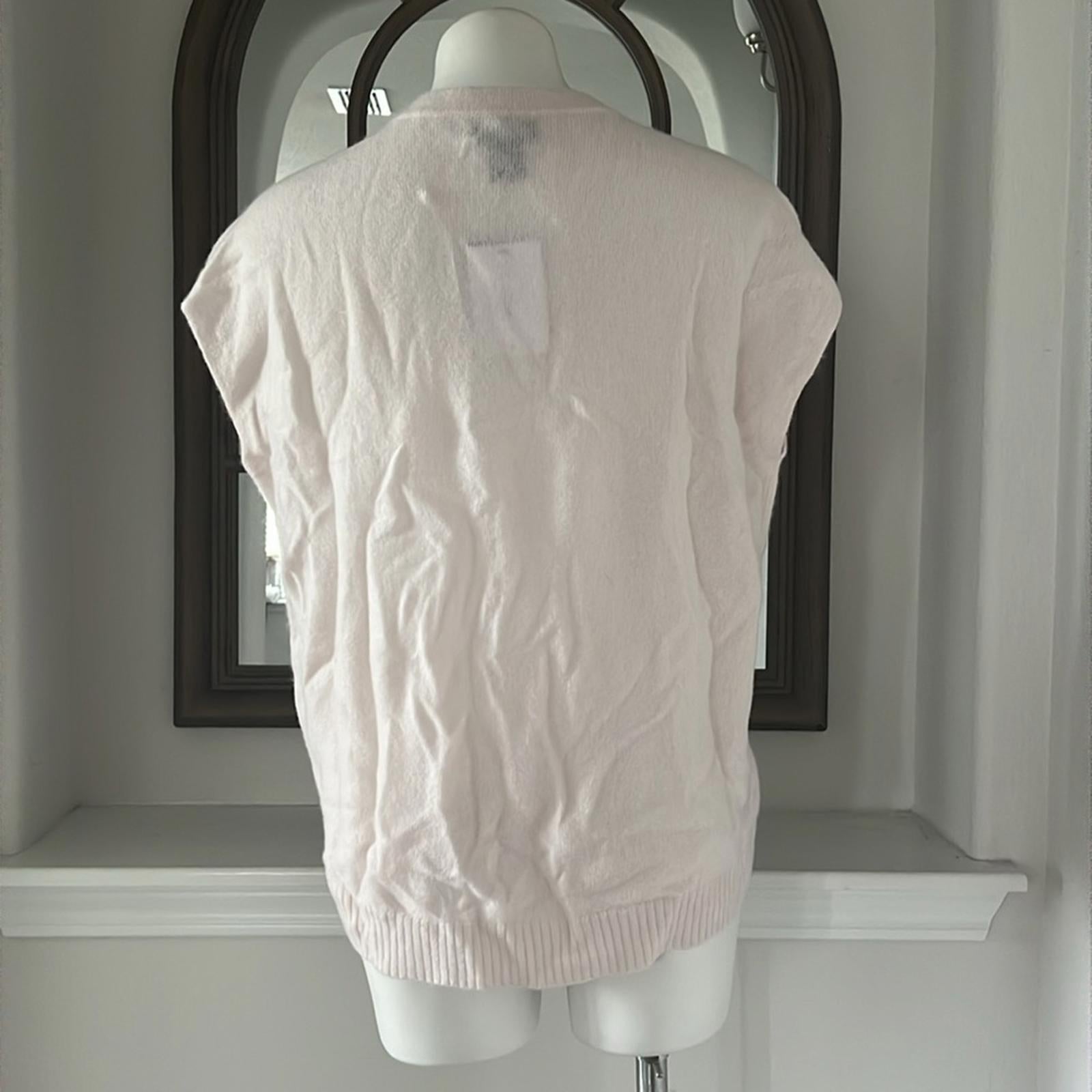 Cashmere Oversized Short Sleeve Sweater from C by Bloomingdale's Size S NWT $188