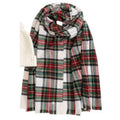 Ralph Lauren Plaid Wool Blend Scarf 193cm X 66cm, NEW