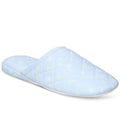 New Charter Club Quilted Paisley Floral Slippers, Blue Size XL (US 11-12) NWT