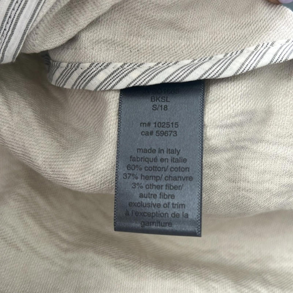 John Varvatos Slim Fit Cotter Ring Button Military Jacket, Size 50 NEW $1,298
