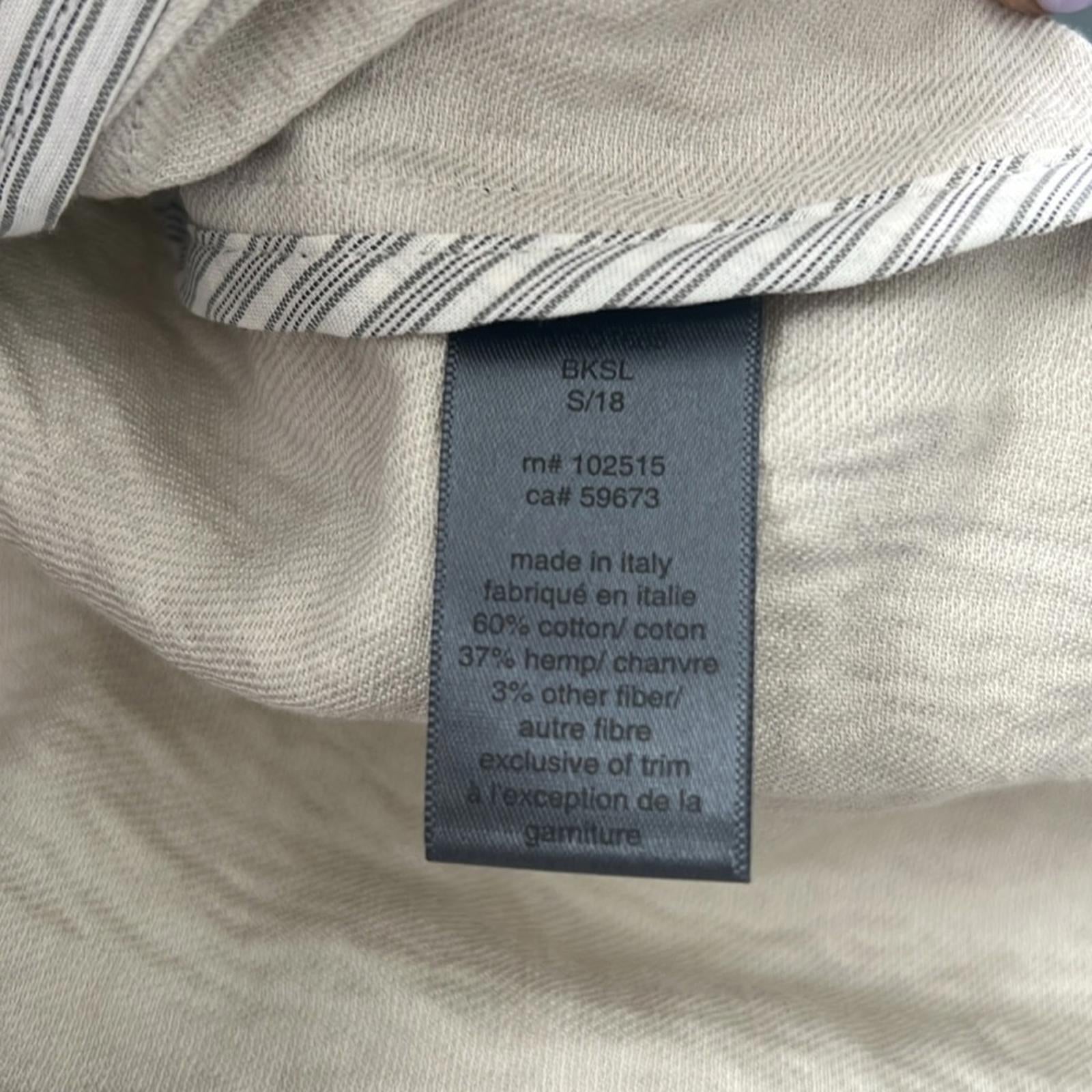 John Varvatos Slim Fit Cotter Ring Button Military Jacket, Size 50 NEW $1,298