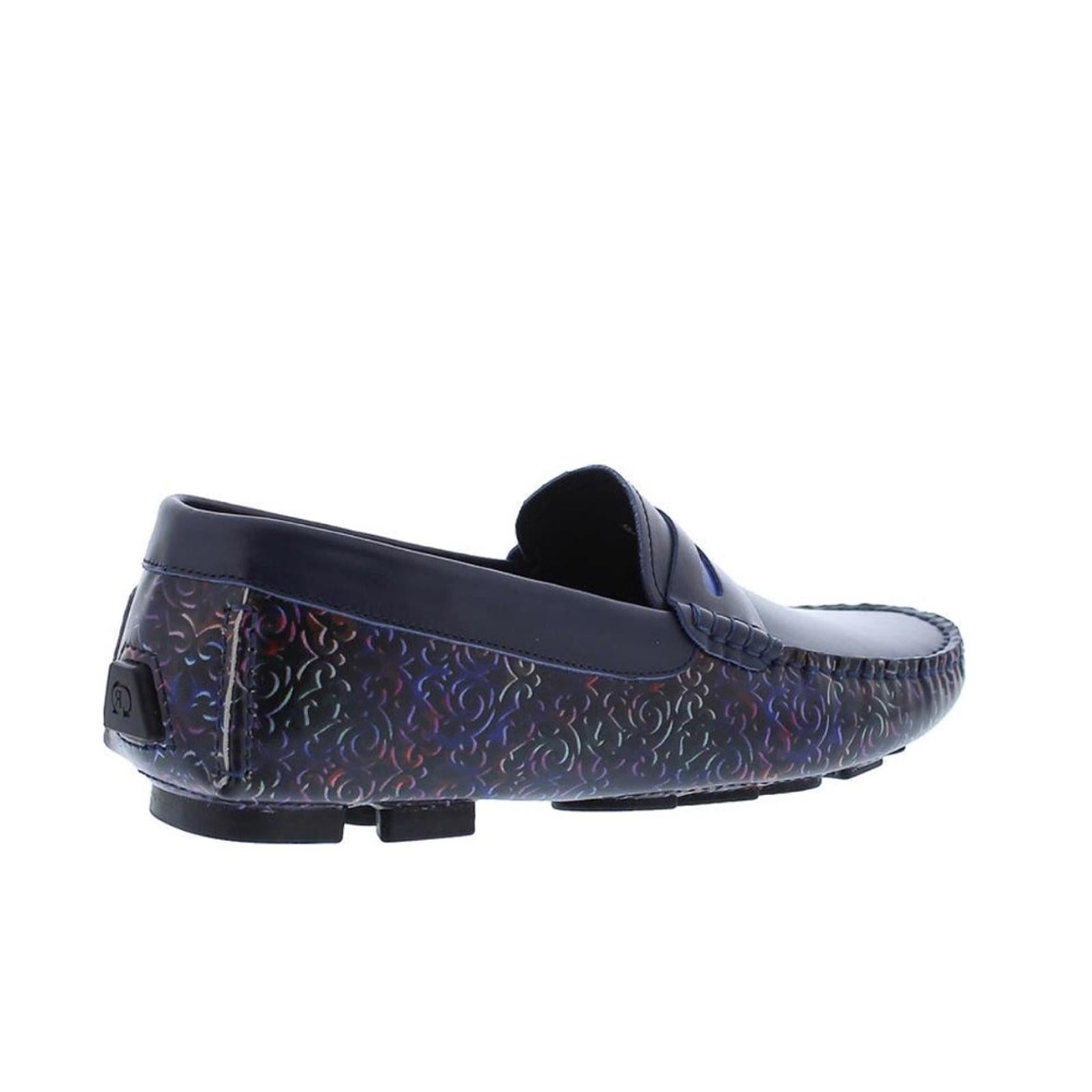 Robert Graham Loafers Bovina Slip-On Driver Shoes, Navy Men’s Size 10 New in Box