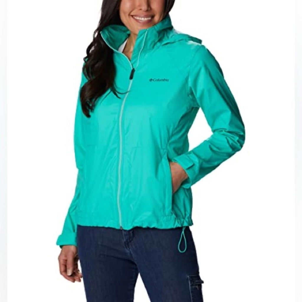 Columbia Switchback III Jacket in Electric Turquoise, NWT, Size S