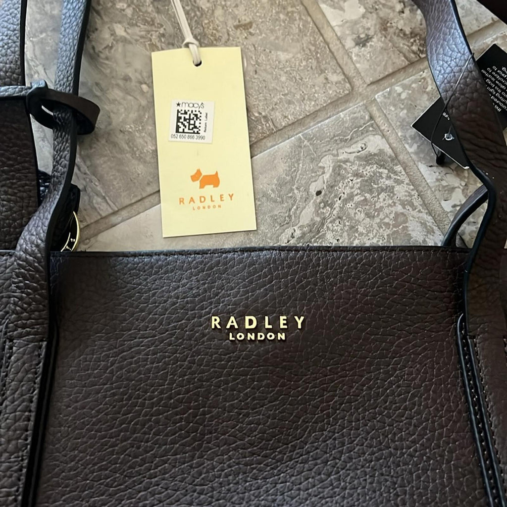 RADLEY London Museum Street Large Open-Top Tote in Dark Brown, NWT