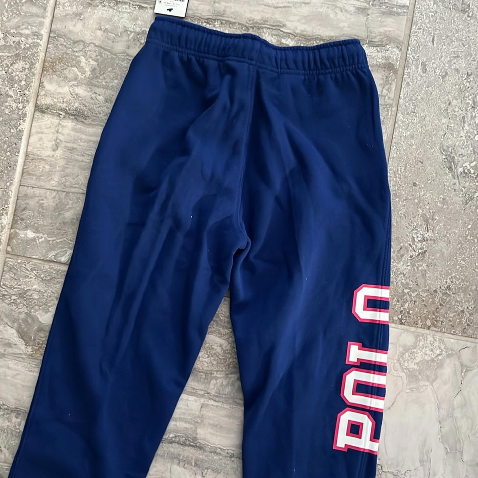 Polo Ralph Lauren Girls' Collegiate Jogger Pants, Blue Size M (8-10) New w/Tag