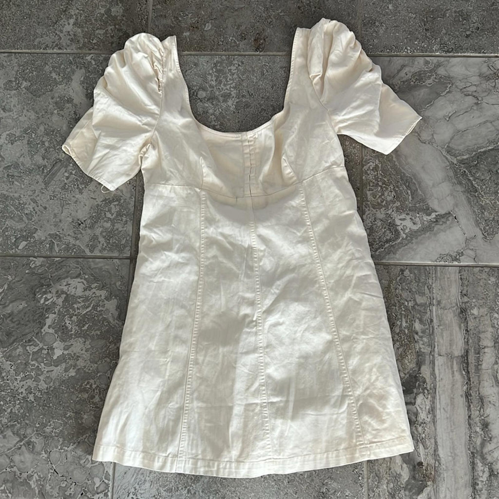 Free People Cotton Cheyenne Denim Mini Dress, Size XL New w/Tag