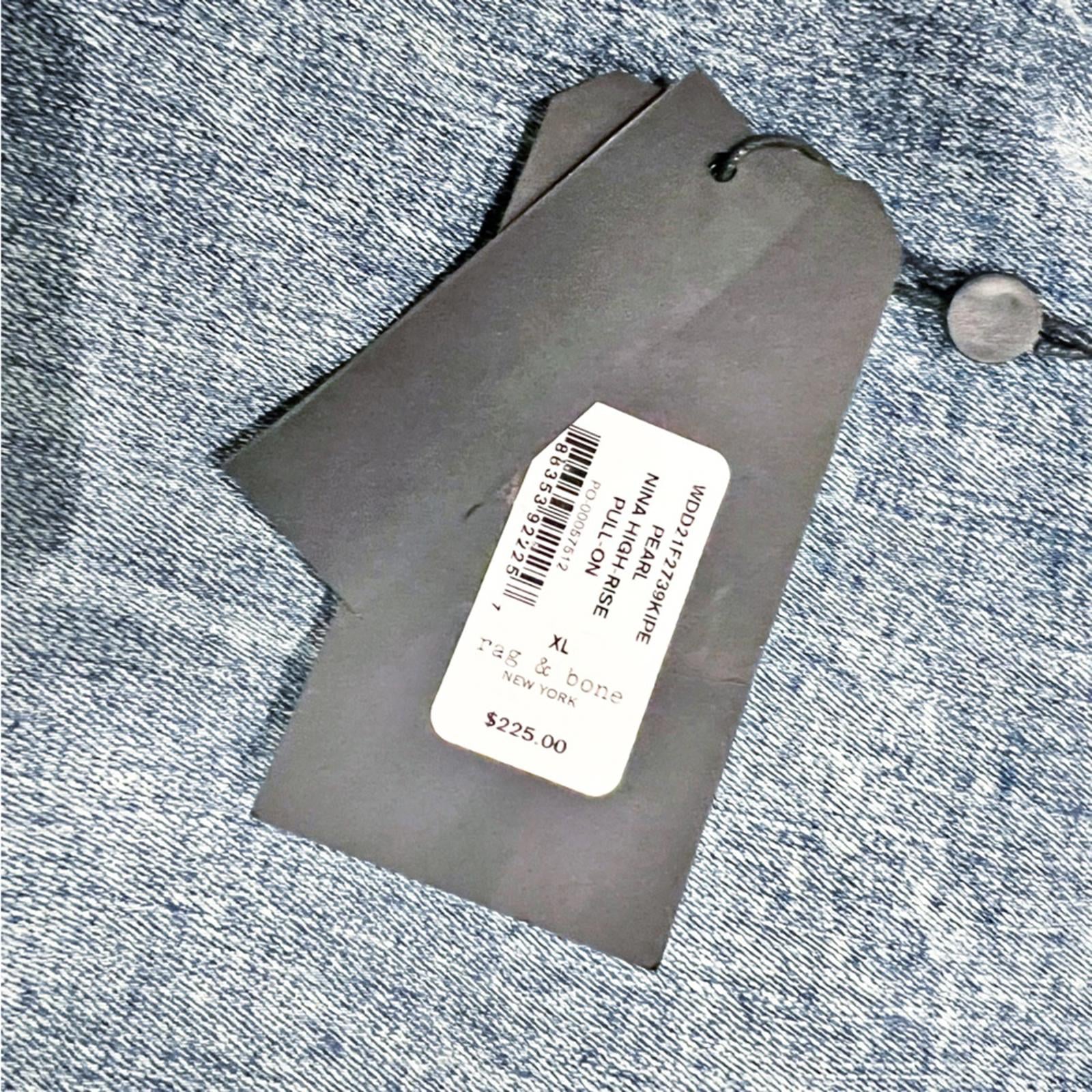 Rag & Bone Nina High-Rise Pull-On Jeans in Pearl Size XL New w/Tag Retail $225