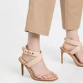 Ulla Johnson Lydia Natural Raffia Ankle Wrap Sandals, Size 40 $525 EXCELLENT!