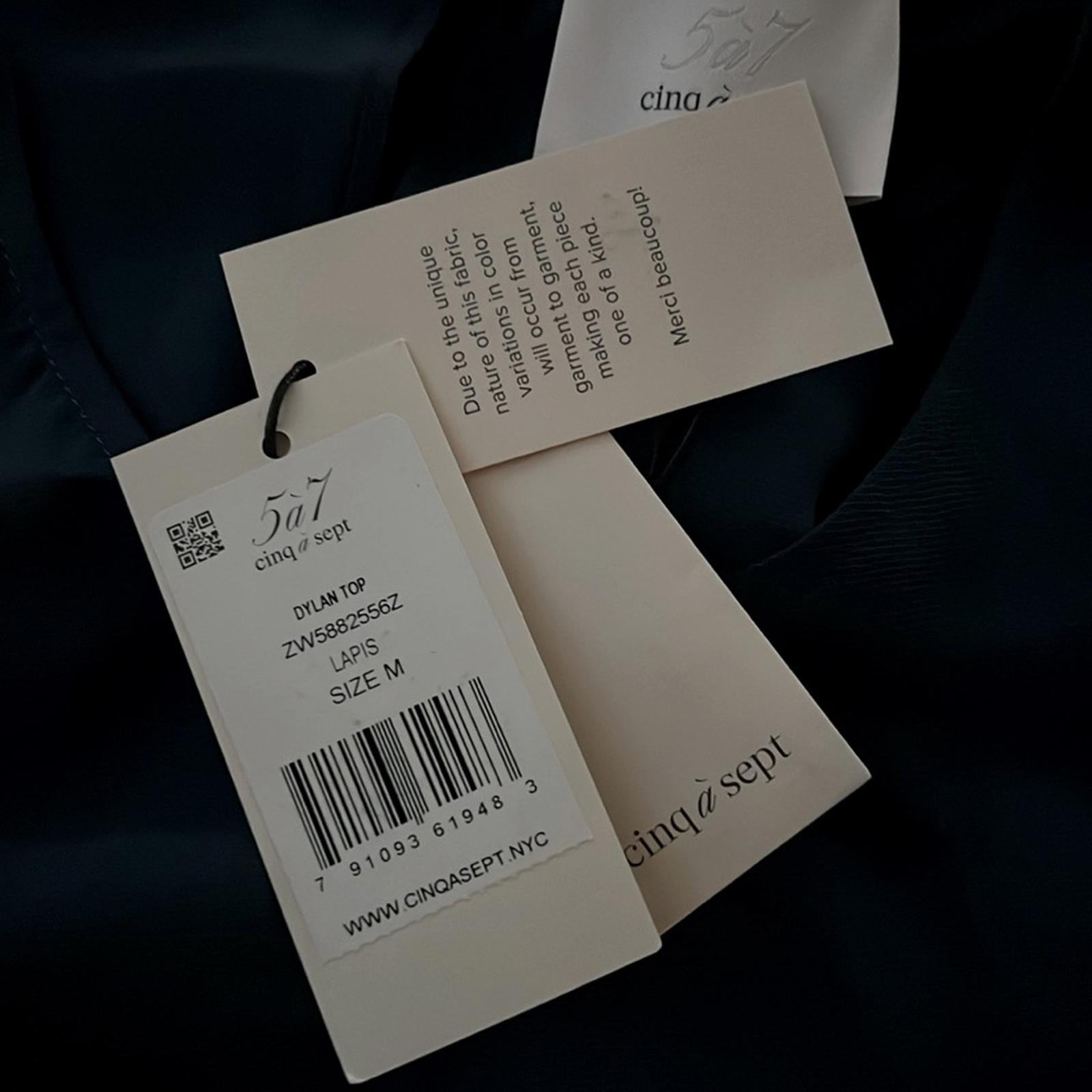 Cinq à Sept Dylan Asymmetric Peplum Top, Size M New w/Tag Retail $265 SOLD OUT!