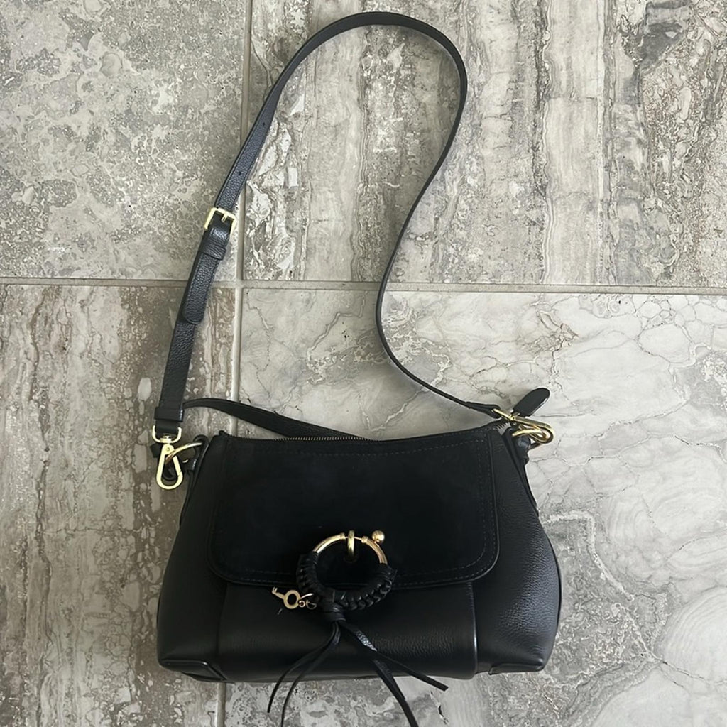 See by Chloe Joan Small Hobo Bag in Black, EXCELLENT!
