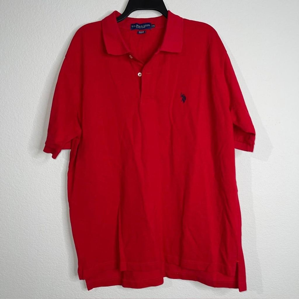 U.S. Polo Assn. Regular Fit Short Sleeve Polo Shirt in Red, Size XXL EXCELLENT!