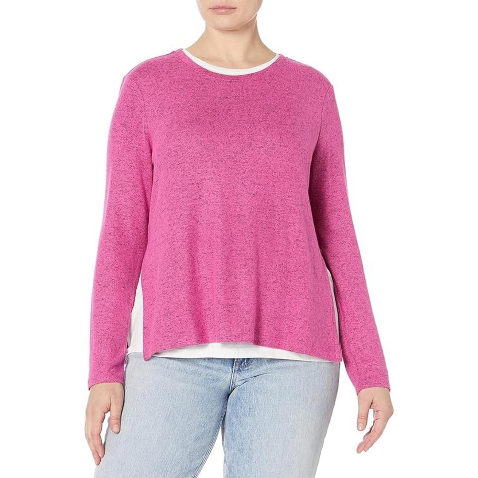 NZT NIC+ZOE Sweet Dreams Long Sleeve Double Layered Top, Size XL New w/Tag