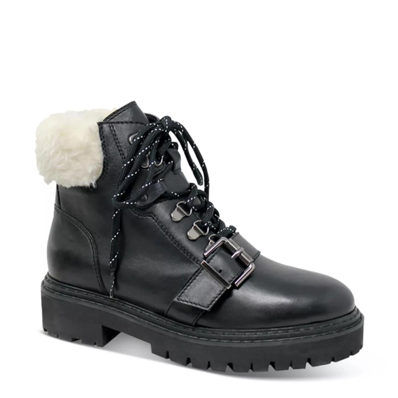 Charles David Cliche Hiking Booties in Black, Size 11 New in Box Retail $229