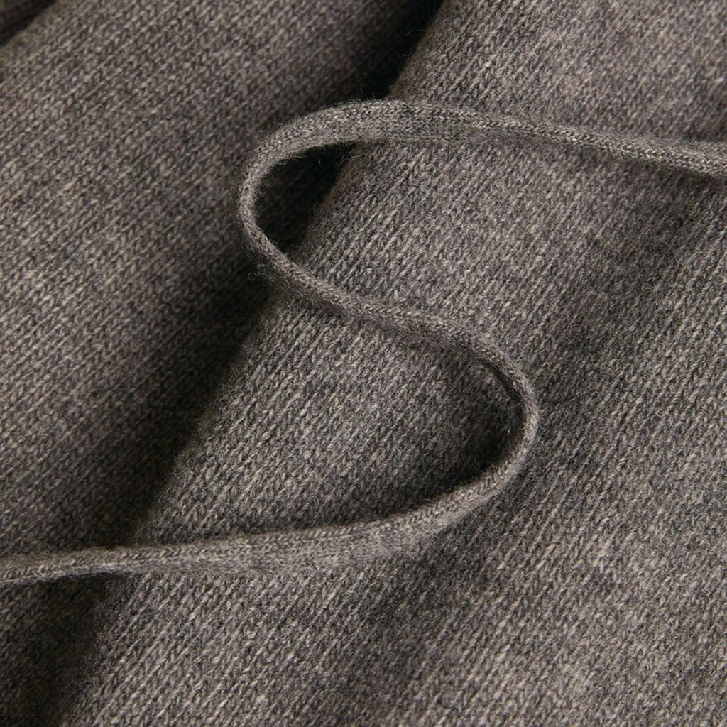 Theory Raglan Sleeve Wool-Cashmere Knit Midi Dress in Grey Melange, Size L, NEW