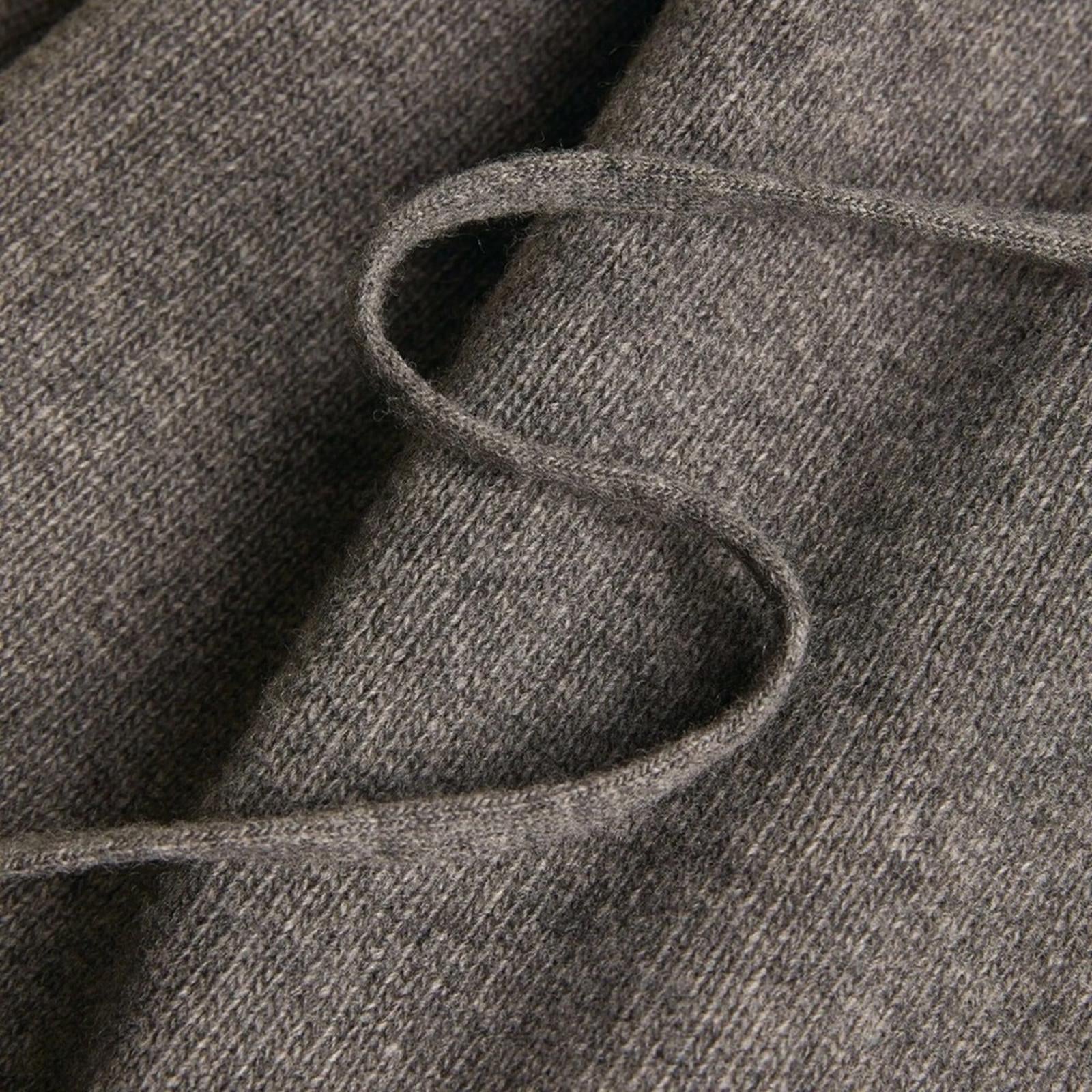 Theory Raglan Sleeve Wool-Cashmere Knit Midi Dress in Grey Melange, Size L, NEW