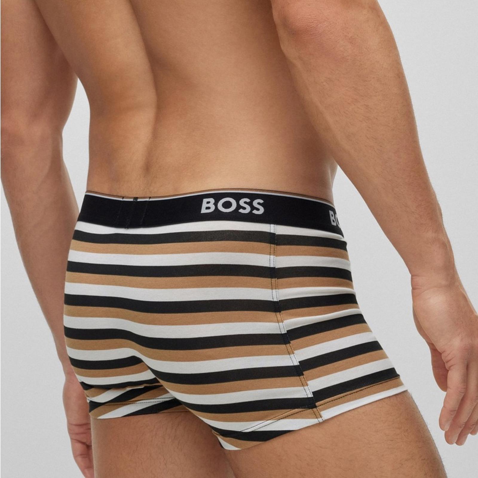 Hugo Boss 2-Pack of Stretch-Cotton Trunks with Logo Waistbands Size S, NEW w/Tag
