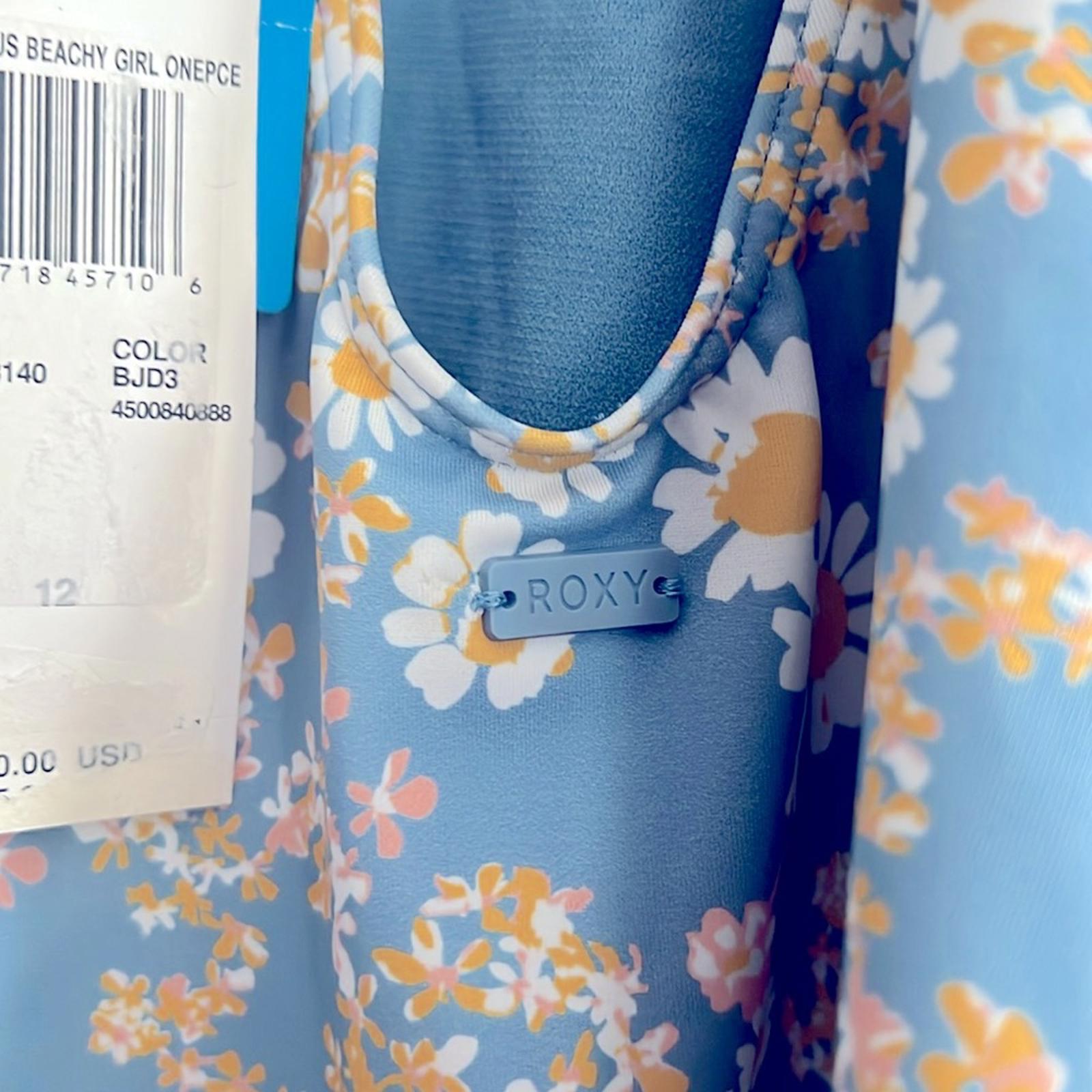 Roxy Big Girls Adventurous Beachy Girl One-Piece Swimsuit, NWT, Size 12