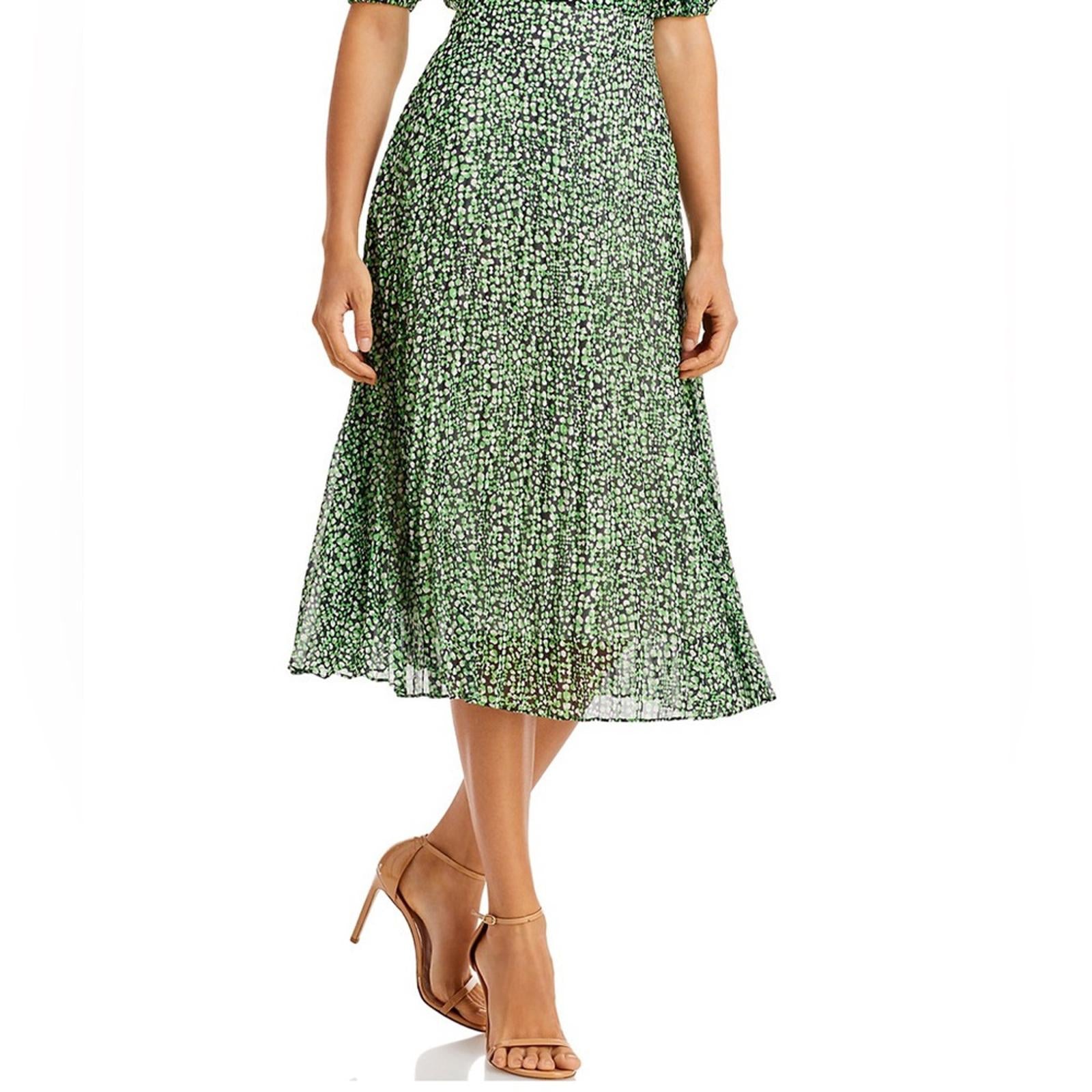 BOSS Vaplina Pleated Skirt in Midnight Fantasy, Size 2 New w/Tag, Retail $278