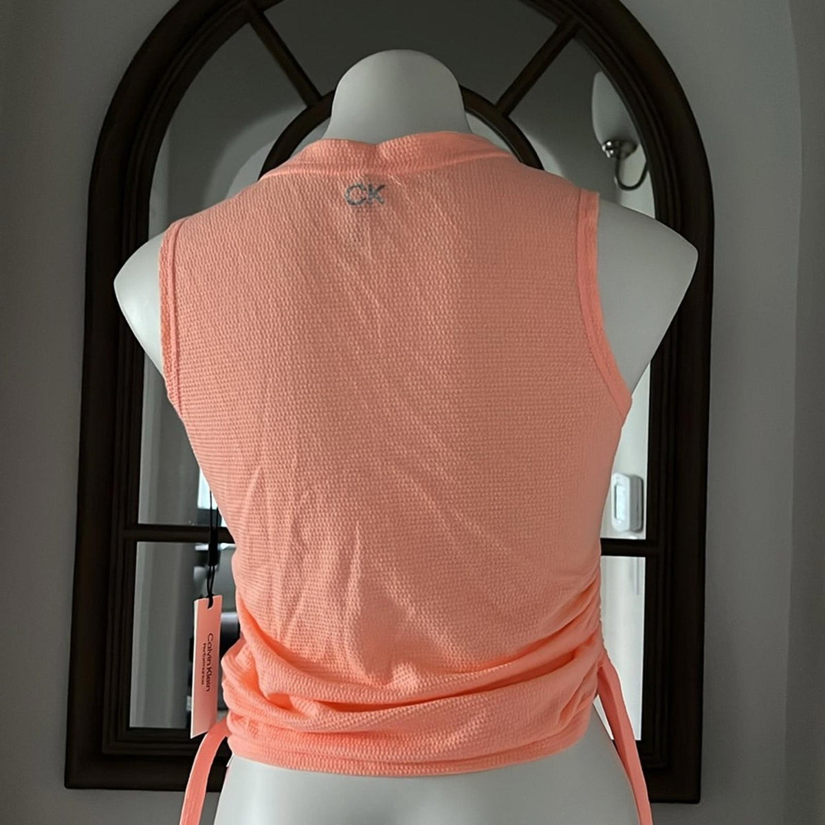 Calvin Klein Performance Sleeveless Tank Top, Creamsicle, Size XS New w/Tag