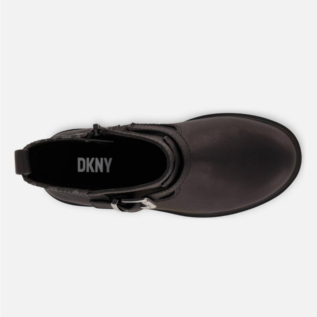 NEW DKNY Big Girls Riding Boots, Black Size 5 New in Box