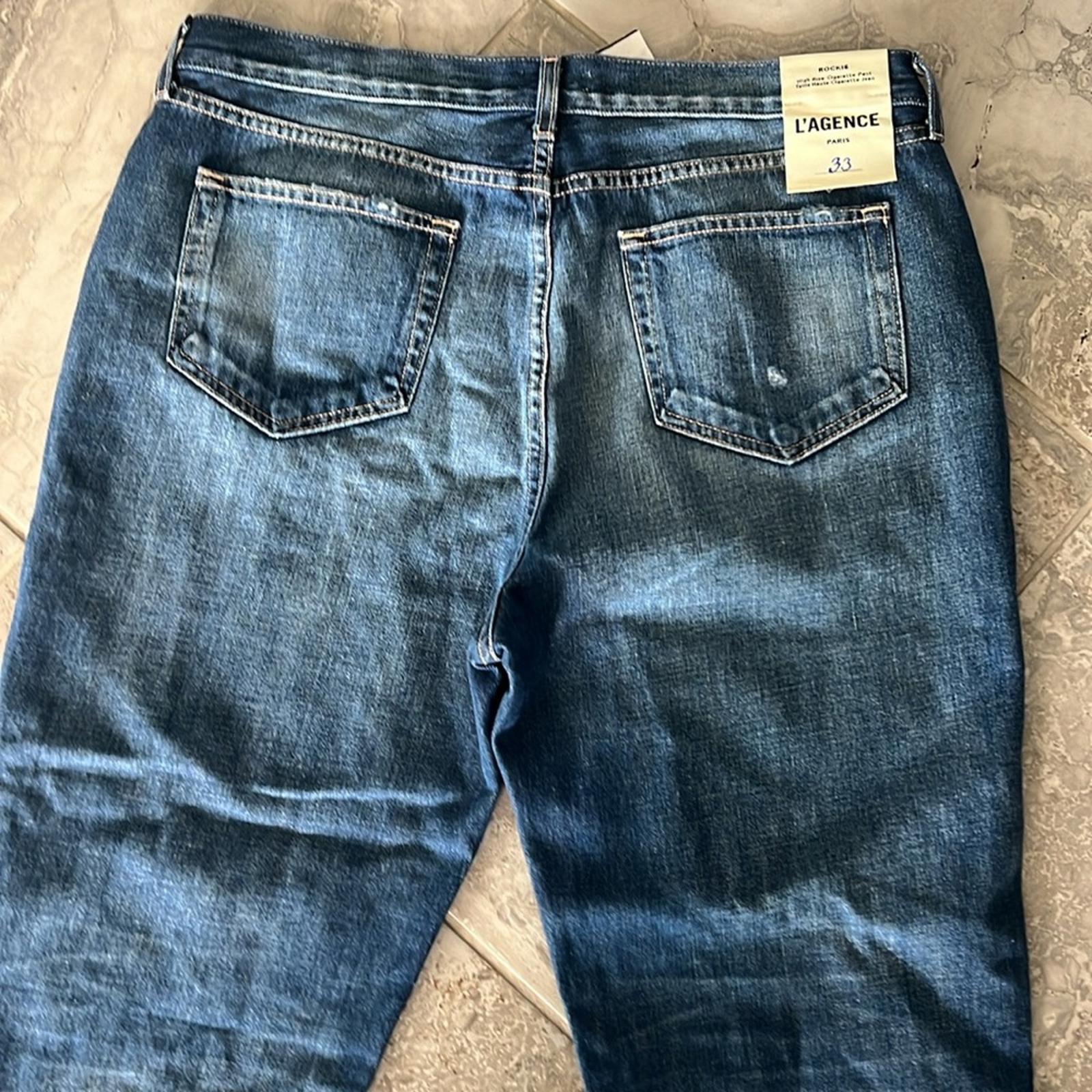 L’Agence Rockie High Rise Cigarette Jeans in Newberry,  Size 33 New w/Tag