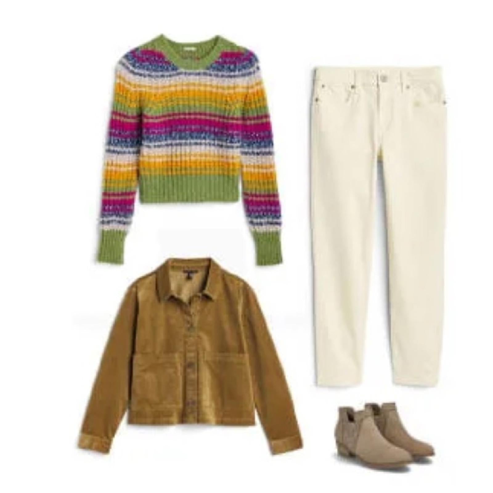 NEW MOTHER The Inset Puff Sleeve Jumper Sweater, Size L New w/Tag Retail $325