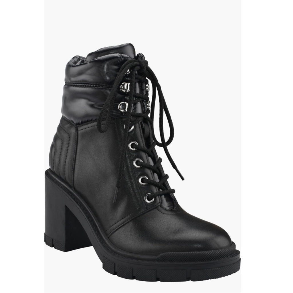Marc Fisher LTD Velima Mixed Media Bootie, Black Size 6.5 NEW